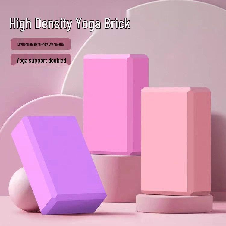 Монохромный блок для йоги из высокоплотного материала EVA, предназначенный для детских танцевальных занятий и упражнений на пресс ногами.