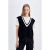 Regular Fit V-neck Selanik Knitted Knitwear Sweater A3867ax24au