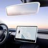 2 шт. Защитная декоративная рамка Совместимо с Tesla Model 3 Y -2024 2026 Рамка края экрана Чехол зеркала заднего вида Внутренние силиконовые украшения Центр