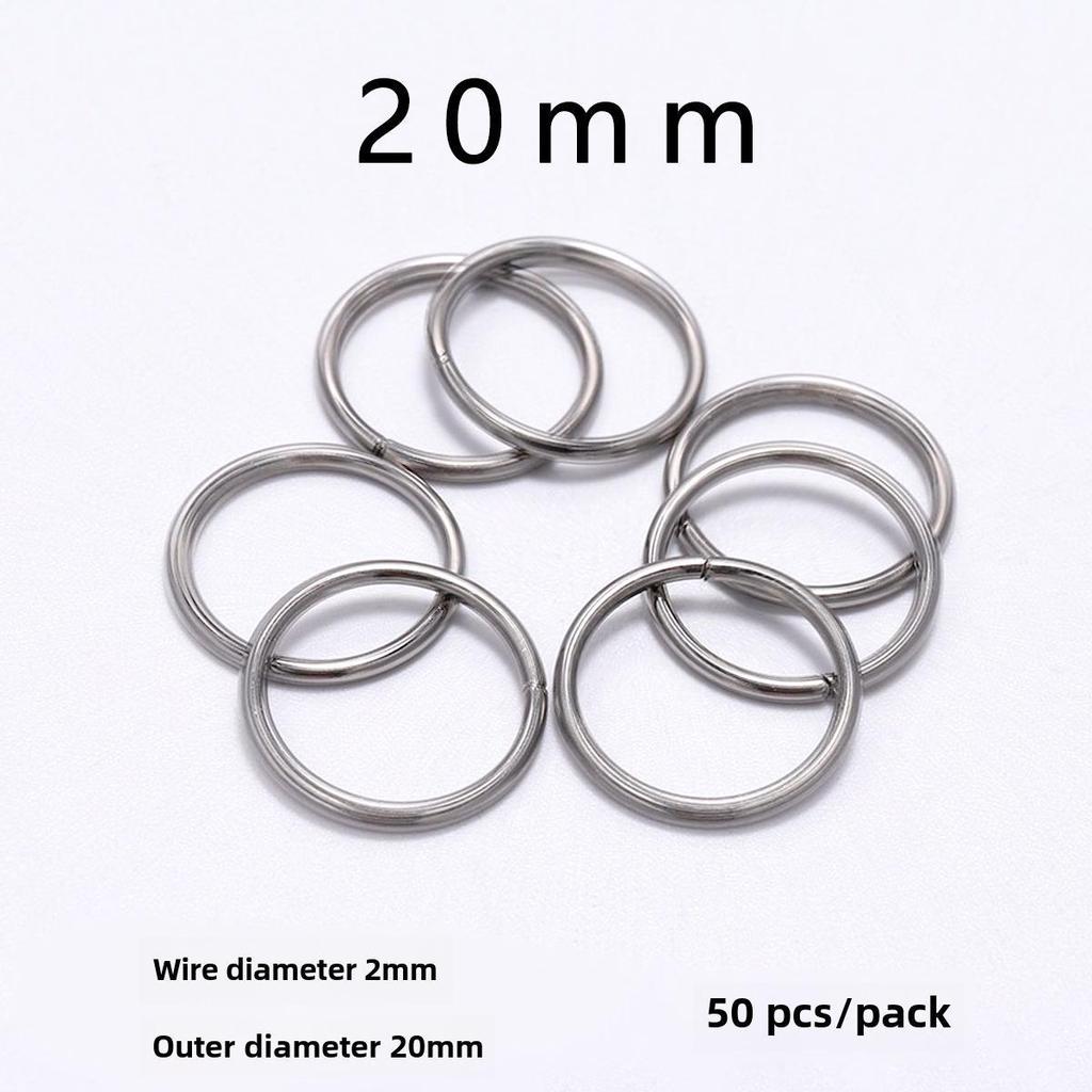 Плоское одинарное соединительное кольцо из нержавеющей стали для ювелирных аксессуаров своими руками