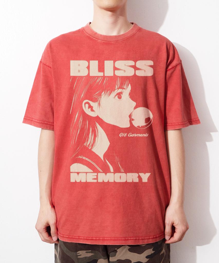 QT8 GARMENTS Oc Bliss Aq Washed Tee (Red)