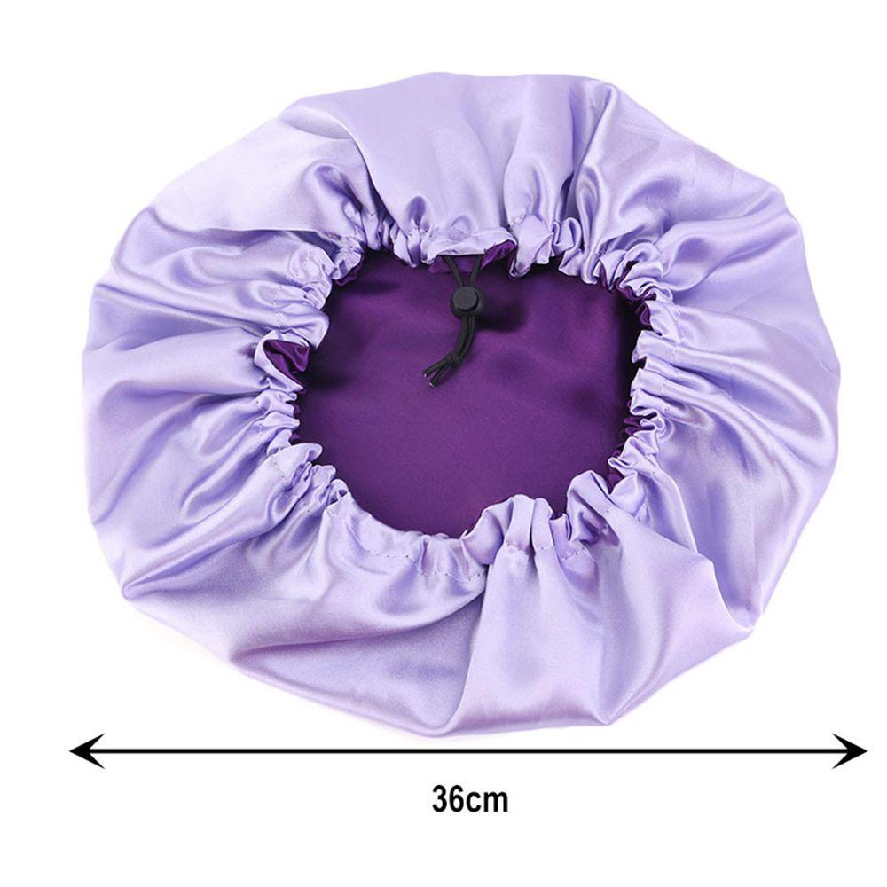 Soft Double Layer Hair Styling Accessories Night Sleep Hat Satin Bonnet Head Wrap Hats Chemo Caps