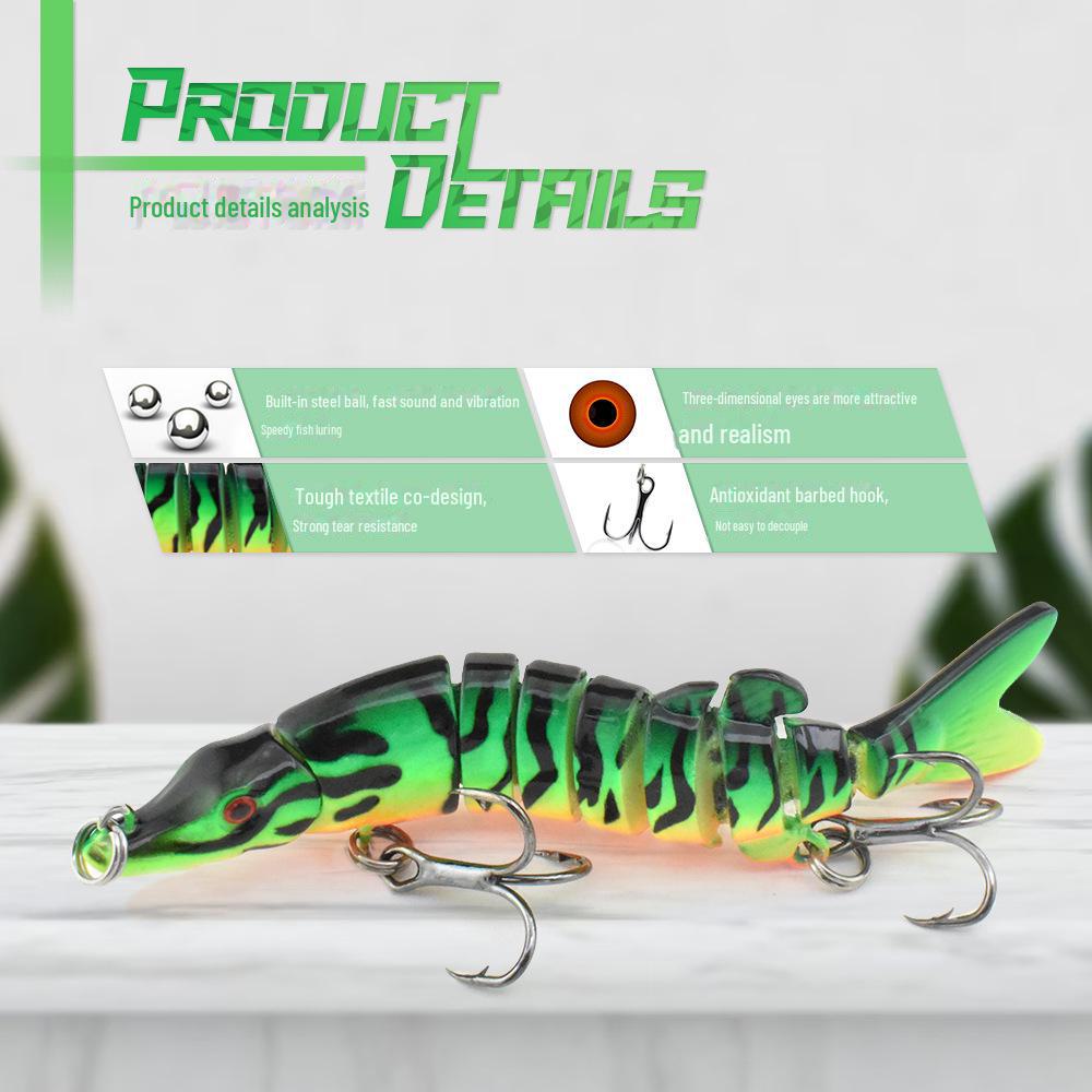 Бесплатная доставка Bionic Dogfish 90 мм/6,8 г многосекционная приманка для тараканов, окуня и пресноводной рыбалки