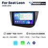 8-ядерный 8+256G Android автомобильный радиоприемник стерео для Seat Leon 2 MK2 LHD 2005-2012 видеоплеер GPS авто беспроводной Carplay 2Din головное устройство