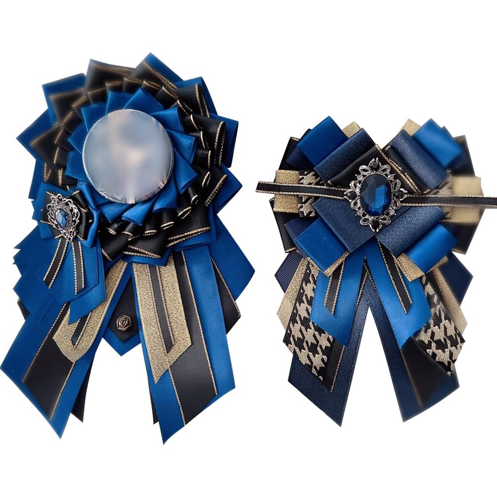 YUYAKESHI Rosette for Can Badge Ita Bag Handmade Ita Bag Can Ita Retro Ribbon of the Same Color Badges, Decoration, Rosette, Ribbon, Decoration,