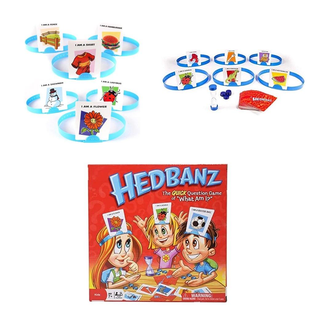 Hedbanz Game What Am I? Guessing Card Game For 2-6 Players