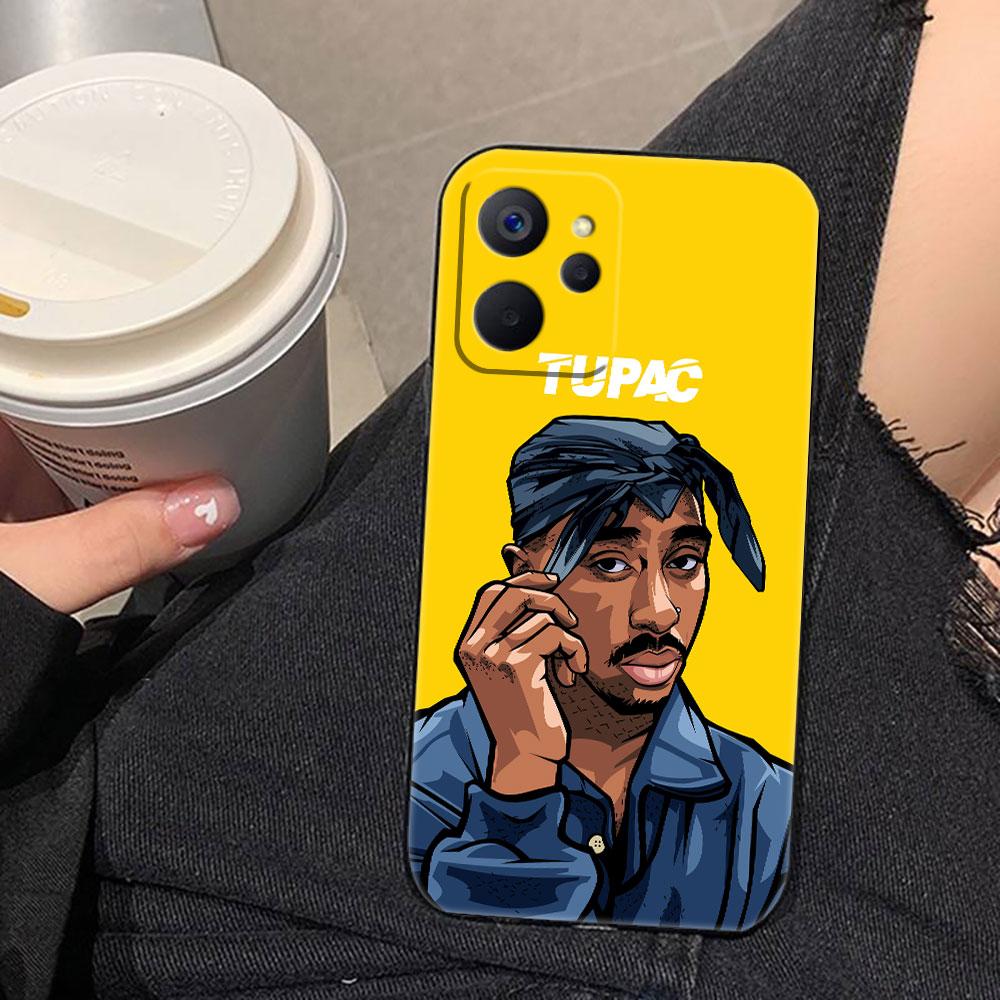 Чехол для телефона с изображением рэпера 2pac Tupac Yinuoda для Realme C75 C71 C65 C63 C55 C53 C35 C33 C30 C21 C11 7 6 5 GT NEO 2 NARZO 50 X50 50I