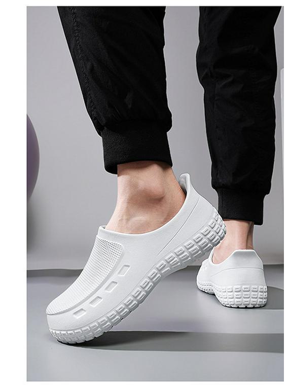 Large Size Men's Slip-Resistant Waterproof Chef Work Shoes