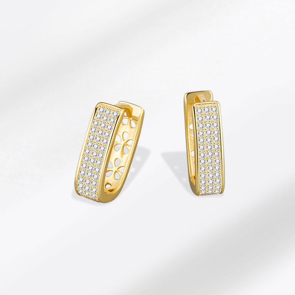 Stylish Geometric Earrings For Women Minimalist Personalized Temperament Jewelry Exquisite Small Accessories