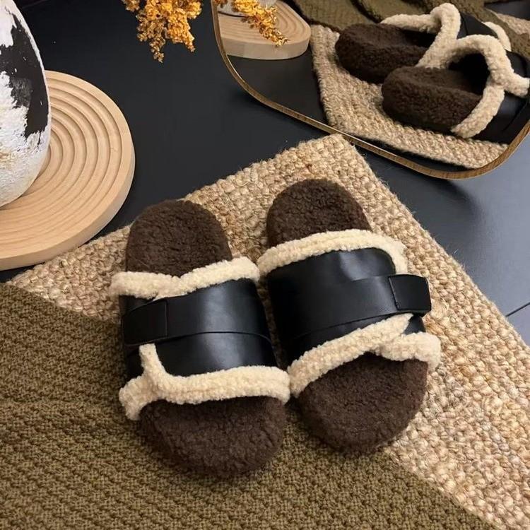 Модные Модные Тапочки Женские Толстая Подошва На Ремне Слипоны Обувь Высококлассное Ощущение Новый Стиль 2025 Резиновая Поверхность Модные