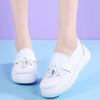 Туфли для медсестер женские весенние мягкие дышащие туфли на плоской подошве белые медицинские туфли универсальные женские туфли маленькие белые туфли