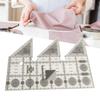 Double Strip Quilting Ruler Transparent Acrylic Measuring Tool 45-Degree Angle Quilting Template Ruler for Sewing Crocheting Embroidery Handcrafting