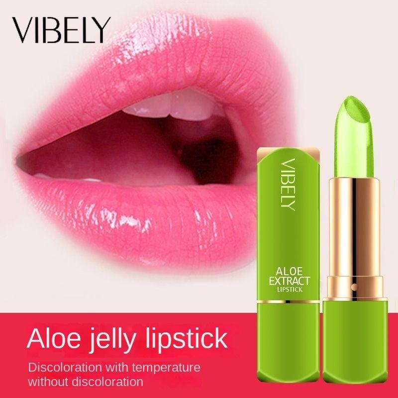 VIBELY Jelly Change Lipstick Aloe Veority Constellation Corporal Cosmetic Seven Color Увлажняющая увлажняющая помада
