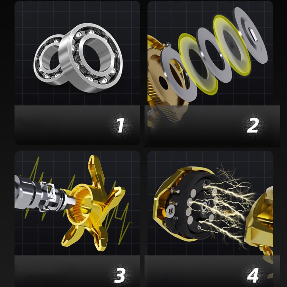 Катушка Mulanimo для морской рыбалки и пресноводных снастей, максимальная сила торможения, магнитная сверхпрочная катушка для рыбалки, передаточное отношение 7,21, 8 кг, катушка, тормоз,