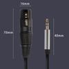 3.5mm To XLR Female Microphone Audio Cable Balanced Balanced Analog Mic Cord  Computer