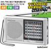 Ohm Electric AudioComm Radio Коротковолновое радио Nikkei Handy Radio Wide FM на батарейках с питанием от сети переменного тока 2WAY OHM AM/FM/SW1-9 RAD-H330N 03-5570
