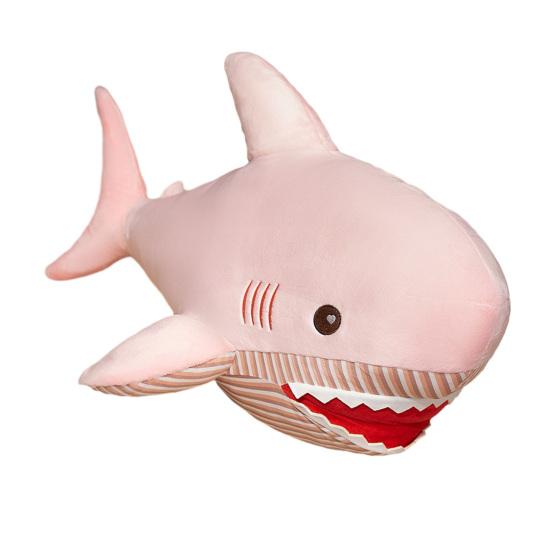 Гигантская плюшевая подушка-акула 100 см мягкая пушистая набивная игрушка для обнимания и сна большая обнимательная игрушка-акула для детей и взрослых