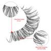 5 Pairs Natural Look Wispy Fluffy Eyelash Extension Clear Band False Eyelashes Russian Strip Lashes