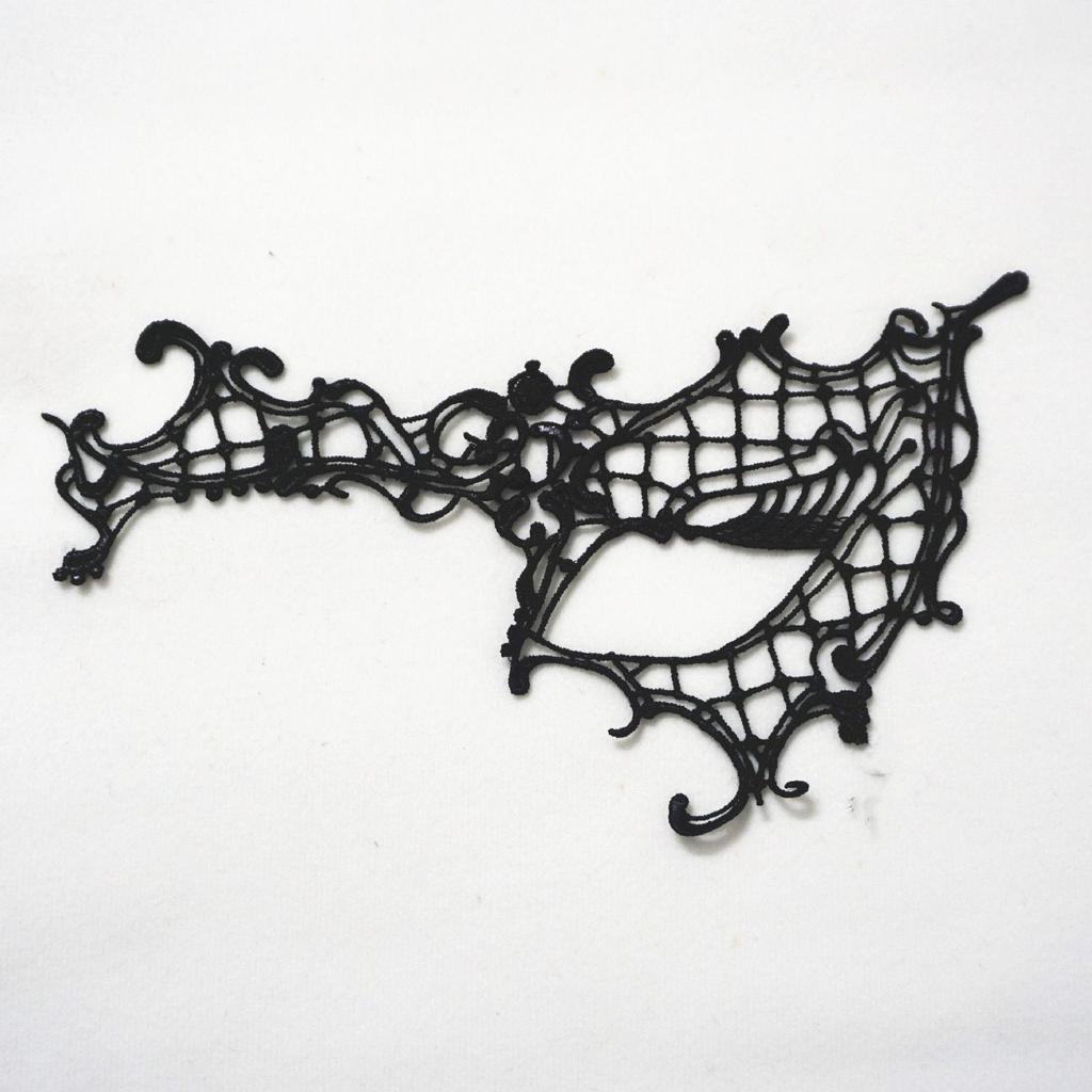 Черная кружевная маска для глаз королевы на Хэллоуин или костюмированные вечеринки