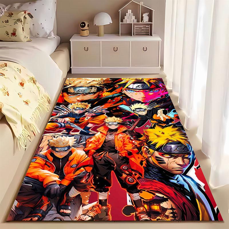 Anime Ninja Warrior Design Carpet suitable as a non-slip mat for the living room or bedroom sofa
