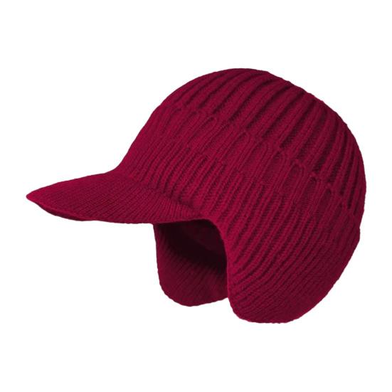 Зимняя защитная шапка с ушами, трикотажная, с длинными полями, сохраняет тепло, толстая, эластичная, нескользящая