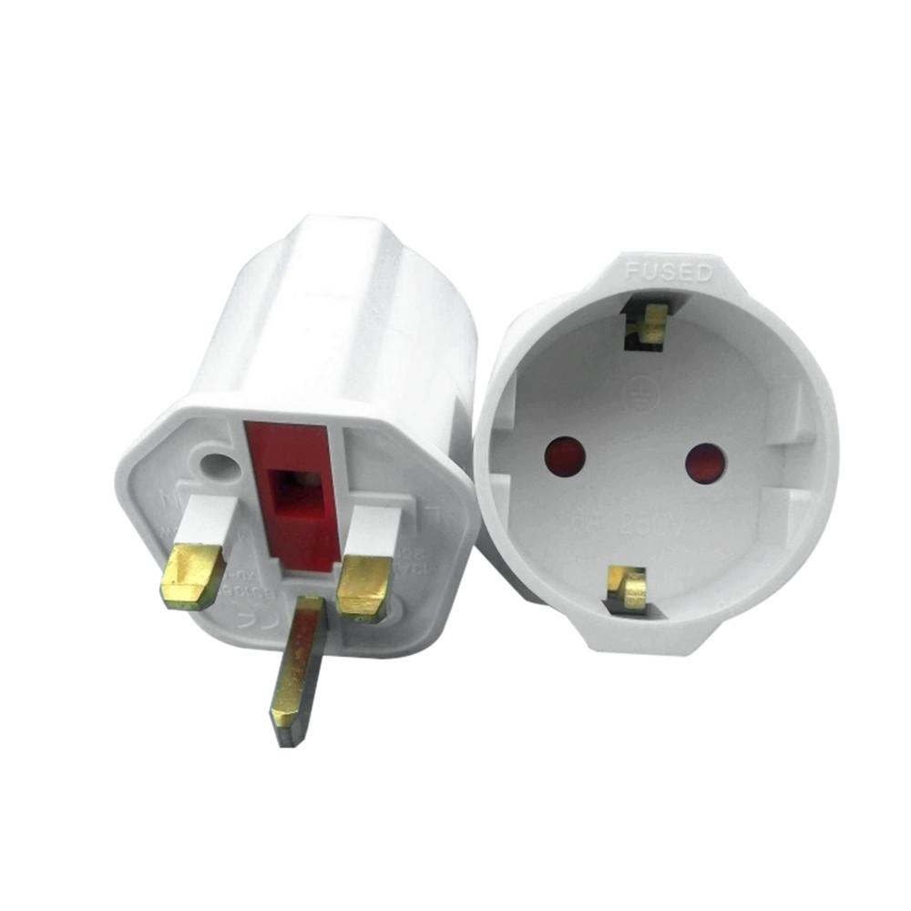 2-контактный евро-европейский стандарт Великобритании 3-контактный разъем переменного тока, универсальный адаптер для путешествий, европейский H