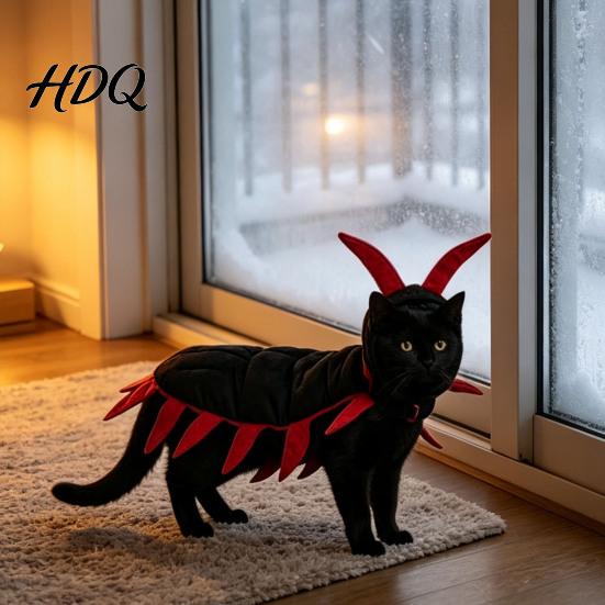 Креативный костюм-сороконожка для кошки Хэллоуин Косплей Наряд Смешная одежда для питомца Праздничная экипировка для маленьких и средних кошек