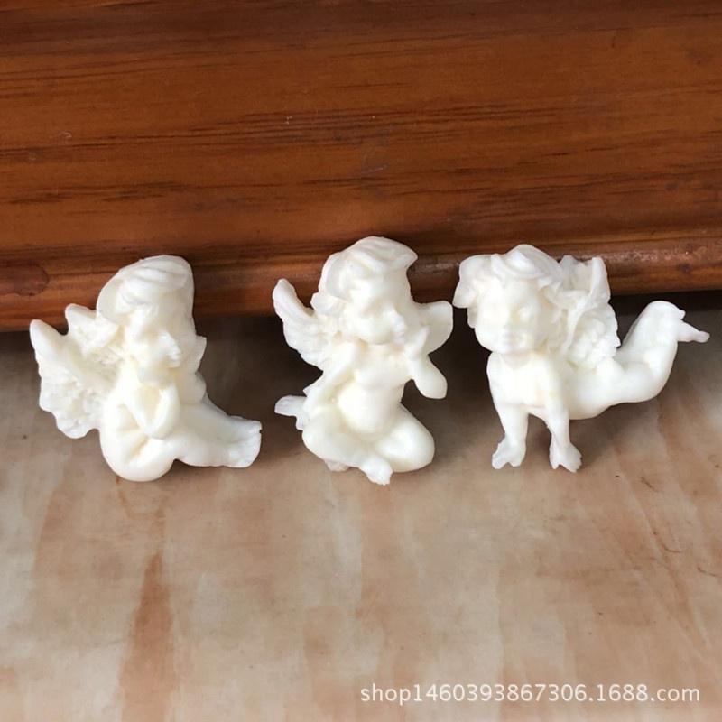 3 отверстия Силиконовая форма в форме младенца-ангела для украшения торта, для мальчика, инструменты для мастики и печенья, 3D силиконовая форма для конфет