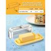 Plastic Butter Storage Box with Lid and Knife Fresh Keeping Cheese Container Kitchen Tool Butter Dish