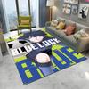 Синий замок Футбол Аниме Мультфильм Ковер Коврик для Дома Гостиная Спальня Диван Придверный коврик Декор,Ковер для игровой зоны ребенка Противоскользящий коврик для пола