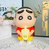 1 Piece Vinyl Milk Tea Glowing Cup Desktop Ornament 25Cm  Crayon Shin-Chan Hands-Doll Noob Anime Figure Living Room Model Toy