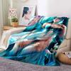 Sexy Anime Girls Blanket Soft Plush Flannel Throws Blankets for Sofa Bed Couch Best Gifts All Season Light Bedroom Warm Decke