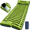 Outdoor Inflatable Mat Camping Ultralight Camping Mat Pillow with Foot Pump Inflatable Sleeping Mat Compact Camping Backpack Trekking Tent Mat,