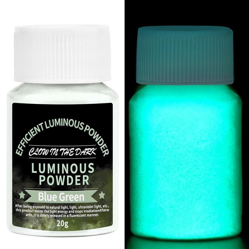 Светящийся порошок пигмента Яркий люминесцентный порошок Светящийся в темноте фосфорный светящийся порошок пигмент смоляной наполнитель