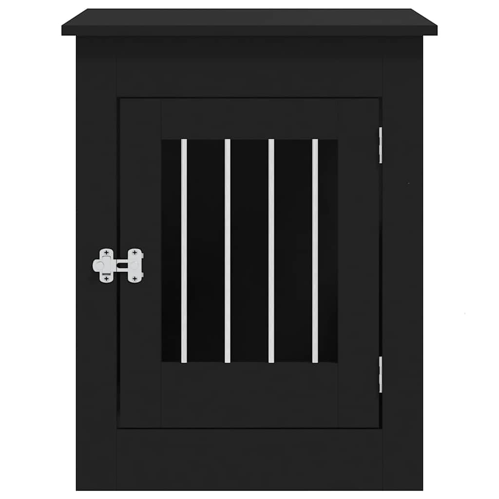 Modern Style Dog Crate in Black 55 x 80 x 68 cm Engineered Wood