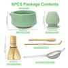Valuetom Matcha Tea Ceremony Set Tea Chasen Matcha and Tea Perfect for and Perfect Birthday Gifts Set, 6-Piece (Katakuchi Bowl, Chasen, Chashaku,