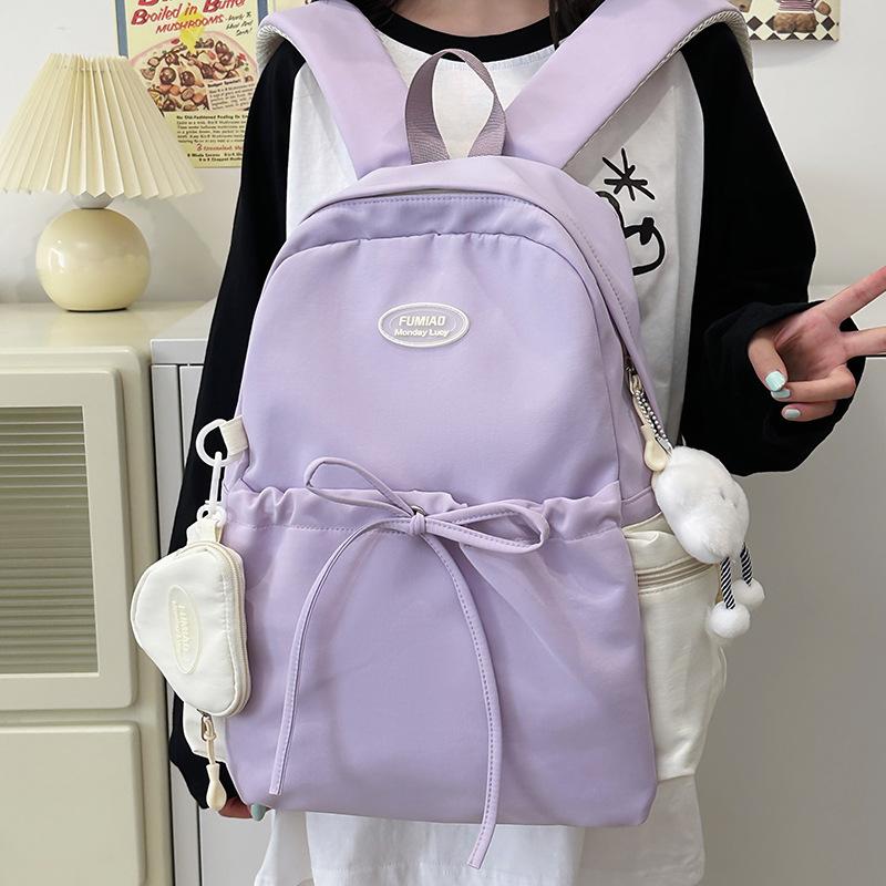 Рюкзак для девочек, студенческий, универсальный, в стиле кампуса, сумка на два плеча, дорожный рюкзак, прочный, легкий, модный