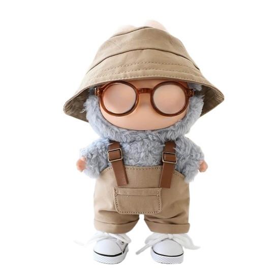Комплект одежды для куклы 15/17 см La Bubu Комбинезон Очки Шляпы и Обувь Комплект Стильные Аксессуары для Кукольного Гардероба