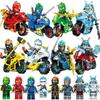 Phantom Ninja Character Model Blocks, Cool Motorcycle Assembly Blocks, Puzzle Toys for Boys and Children, Birthday Gifts