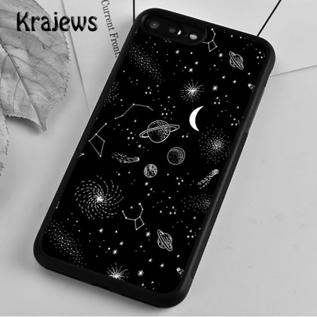 Чехол для телефона Krajews Trippy Art aesthetic Space Moon для iPhone 14 5 SE 6s 7 8 plus X XR XS 11 12 13 pro max Samsung S21 S22