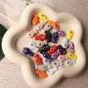 10Pcs Cute Painted Small Fish Beads Charms Ceramic Spacer Loose Beads For Jewelry Making Diy Bracelet Accessories