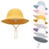 Adjustable Baby Cotton Fisherman Hat New  Breathable UV Sun Protection Cartoon Flower Print Infant Toddler 1-3 Years