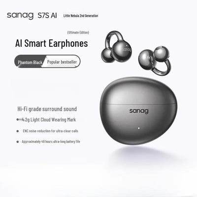 SANAG S7S AI Наушники с открытым ухом, клипсы, Bluetooth