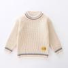 Детский повседневный свитер, осенне-зимний вязаный свитер для мальчиков и девочек