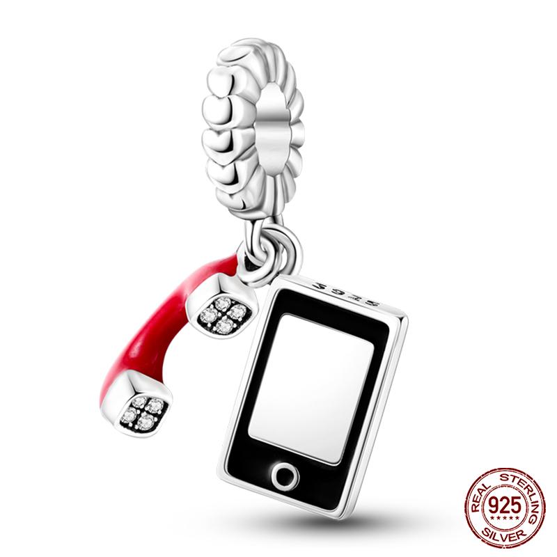 100% Copper Love Strawberry Cherry Red Series Charm Beads For Brand Original Bracelet Diy Fine Jewelry Gift