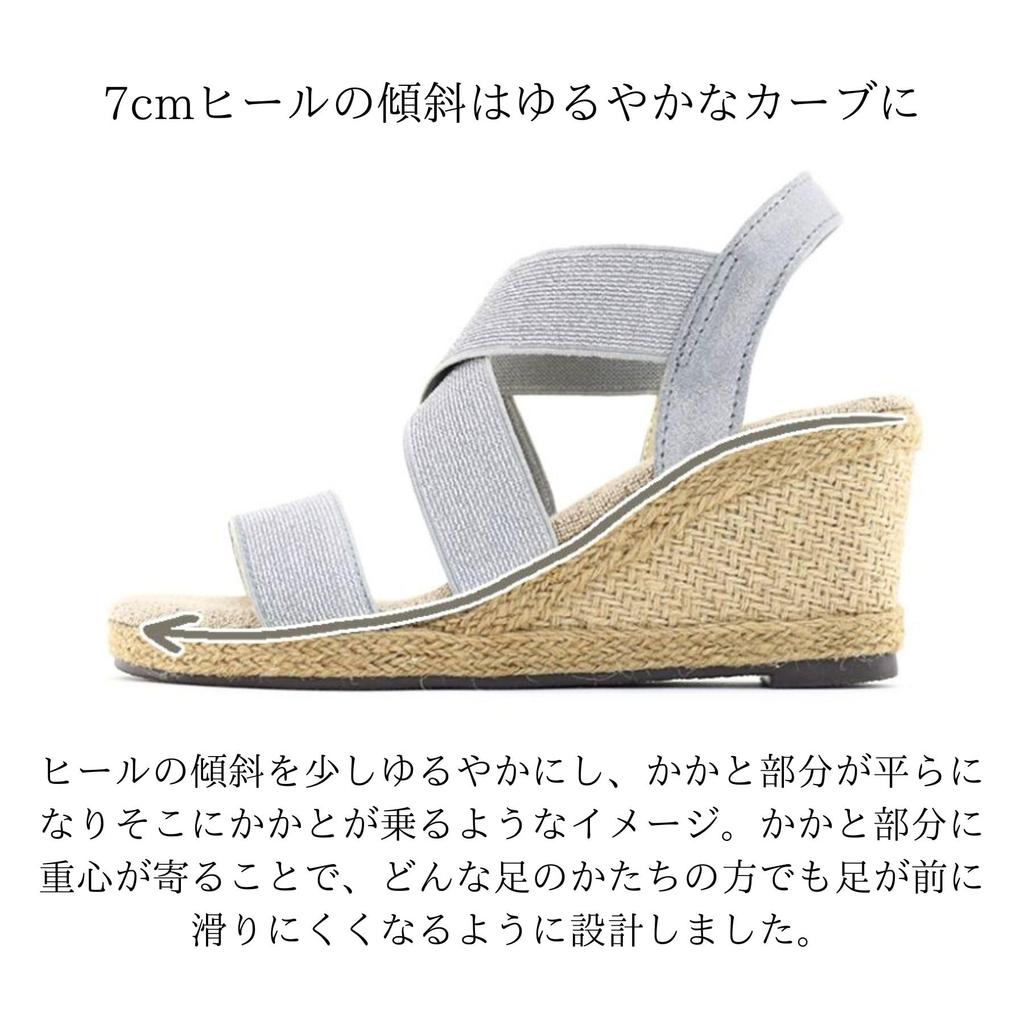 Сандалии на резиновой подошве с каблуком 7 см для женщин [Sest], S, черные, AHS0401-BLK-S