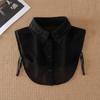 Women Fake Collar Half Shirt Ladies Shirt Fake False Collar For Women Black Woman Detachable Collar Lace Lapel Faux Col Tie