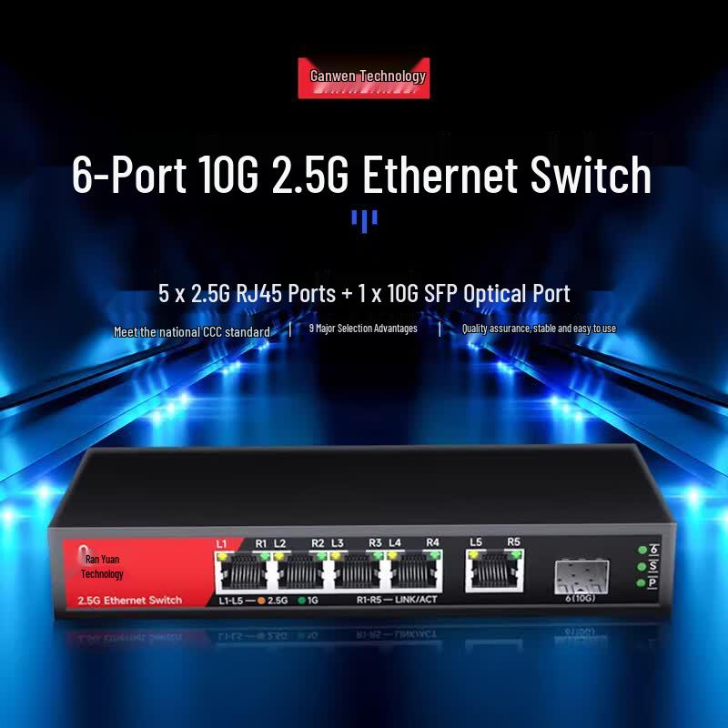 Ganwen Technology 2.5G/10G SFP Ethernet Switch