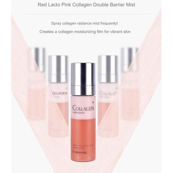 MEDIPEEL Red Lacto Pink Collagen Radiant Double Barrier Mist 80 мл