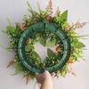 Fall Wreath for Front Door 16 Inch Autumn Artificial Wreath with Pumpkin Peony Flower for Harvest Thanksgiving Farmhouse Decor